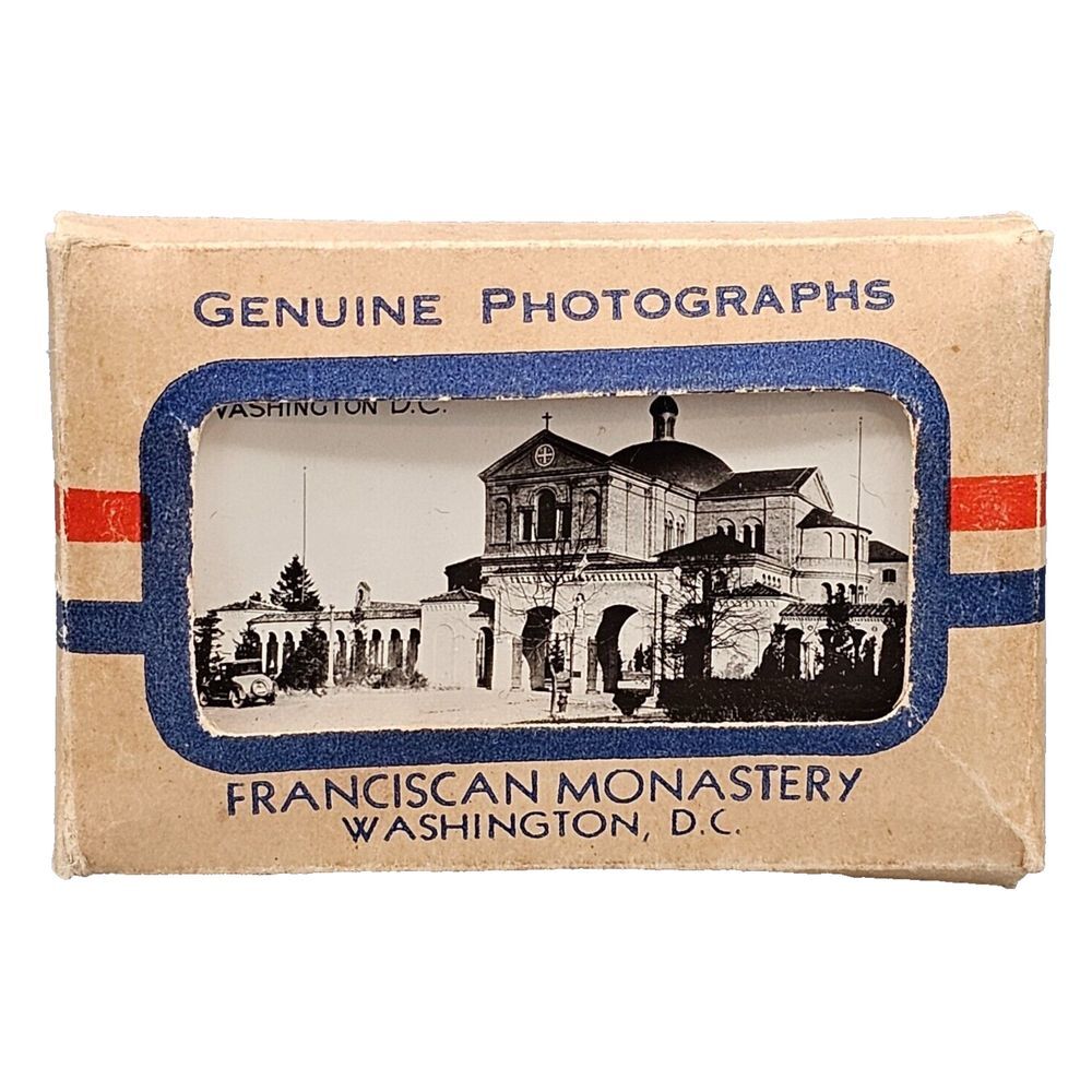 Vintage Franciscan‎ Monastery 25 Mini Photographs Washington DC Pictures